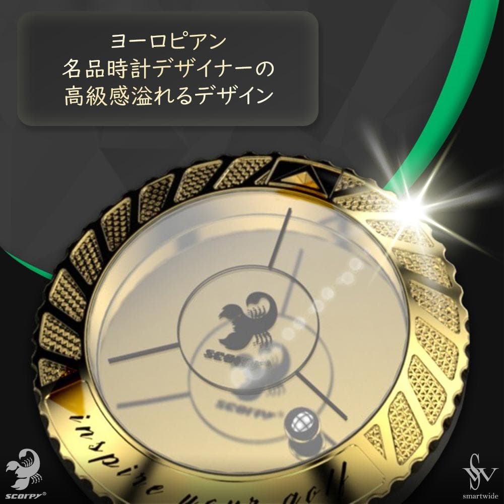 スコルピ水平器ボールマーカー　Galaxy　ギャラクシー　刻印なし　プラチナ
