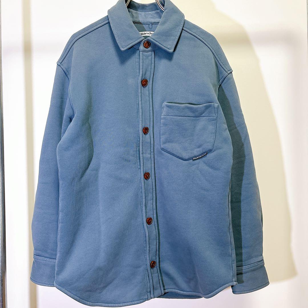 アレキサンダーワン　テリー ブルーシャツジャケット　Alexander Wang