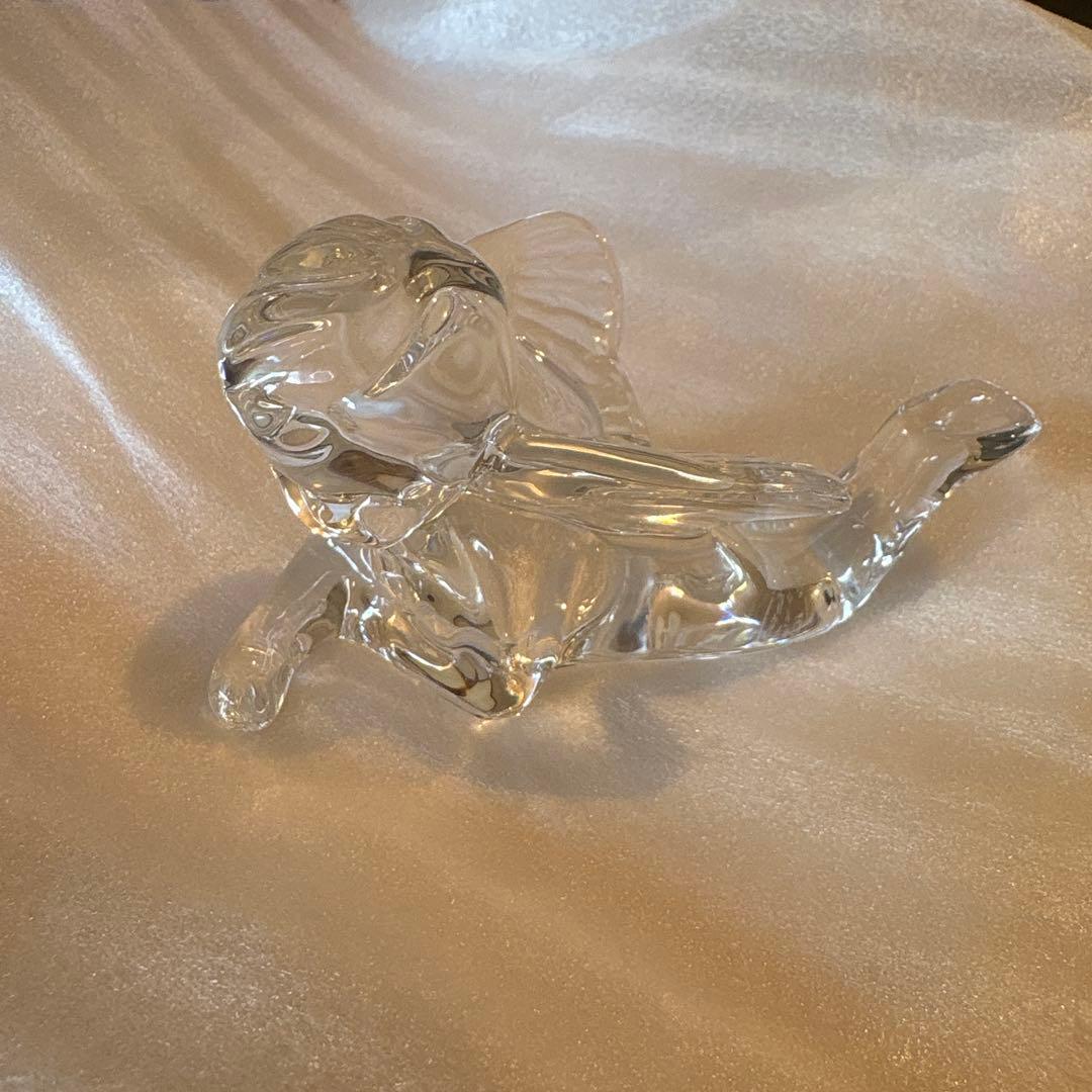 値下げ　Baccarat バカラ　クリスタルガラス 天使　エンジェル　置物