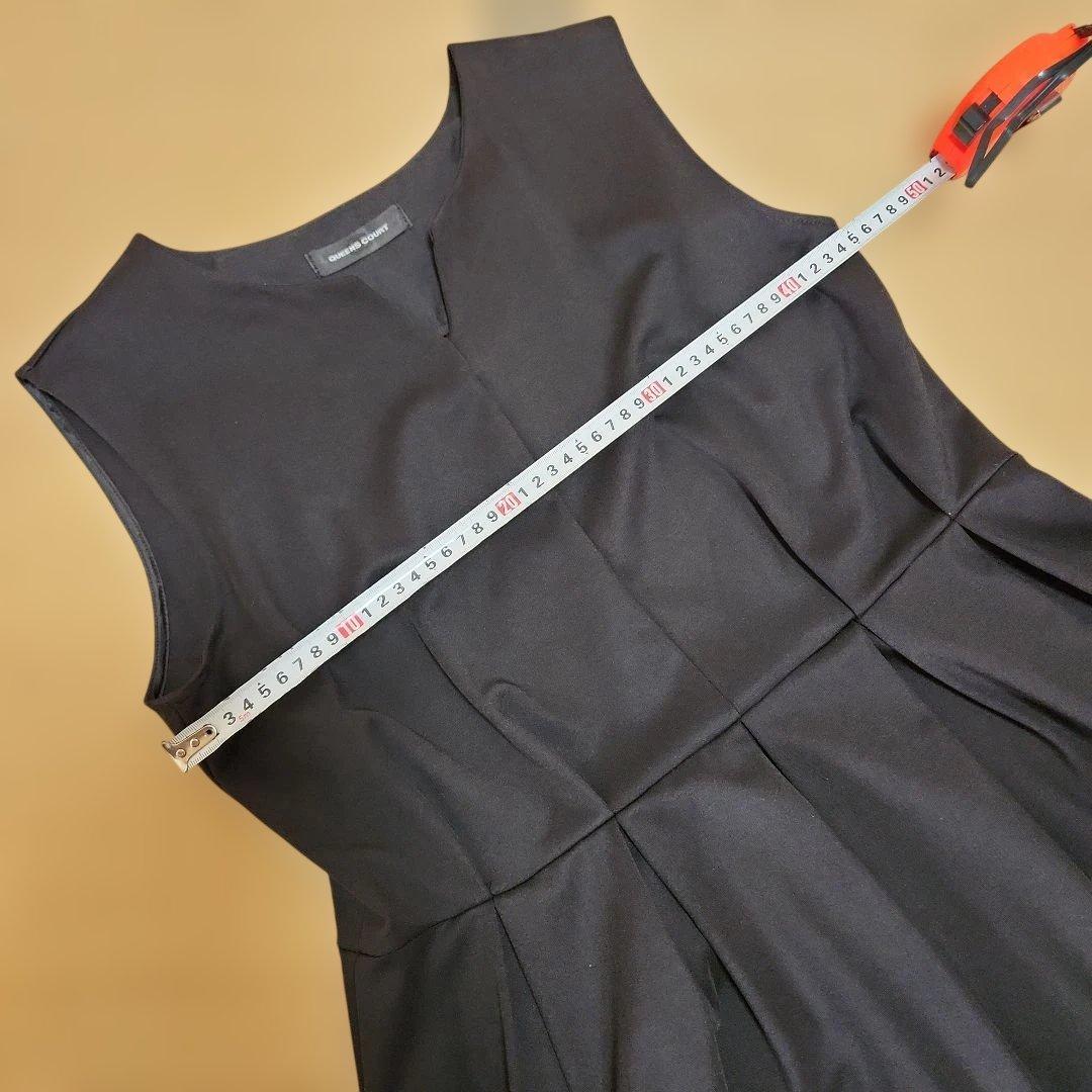 QUEEN'S COURT ノースリーブロングワンピース ブラックXL 美品