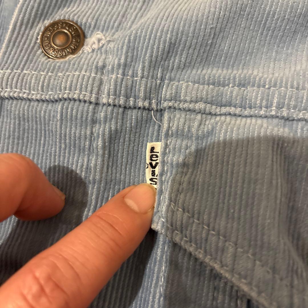 早い者勝！美品 70s Levi's 70505 コーデュロイ サックスブルー