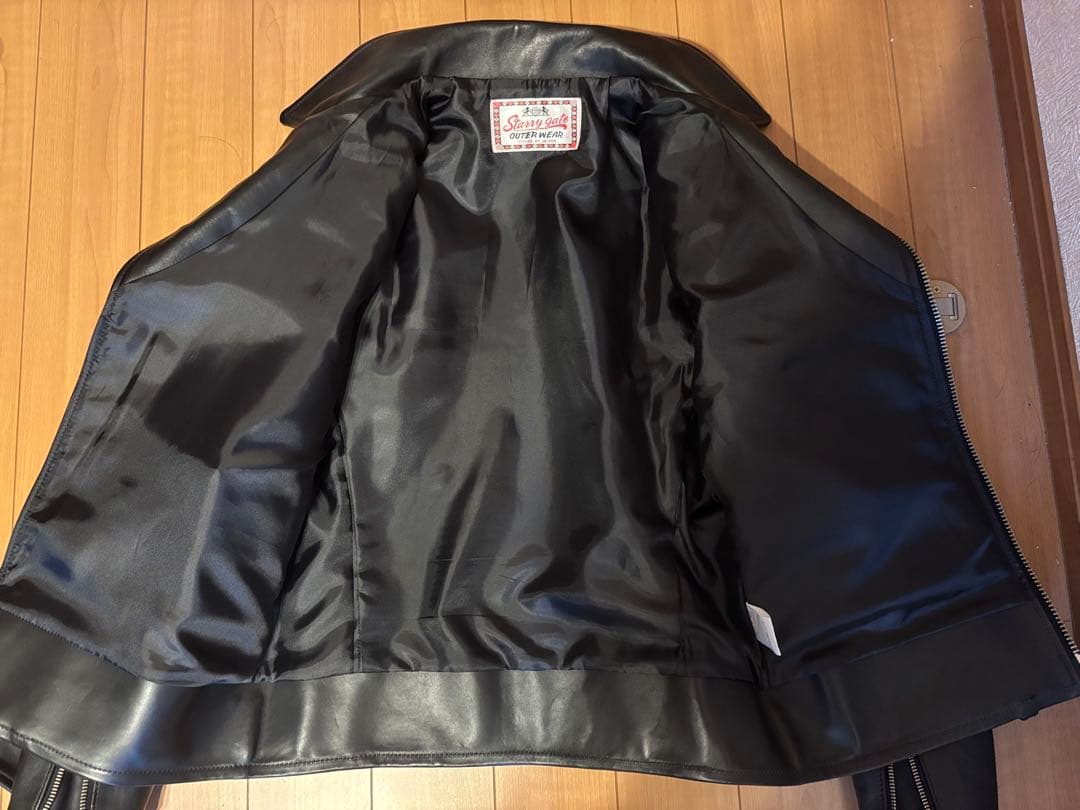 JELADO　REBELJACKET　ダブルレザージャケット　馬革　S　黒