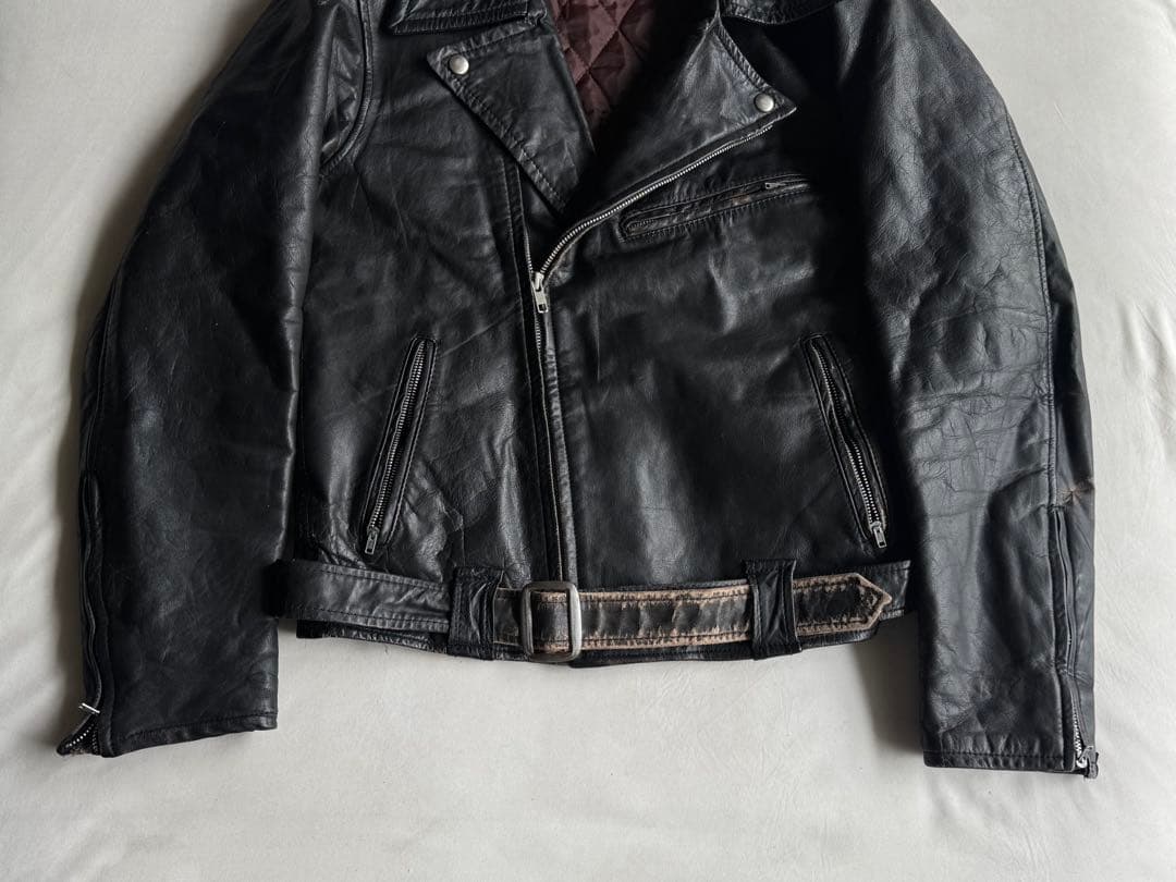ジャケット・アウター double leather riders jacket