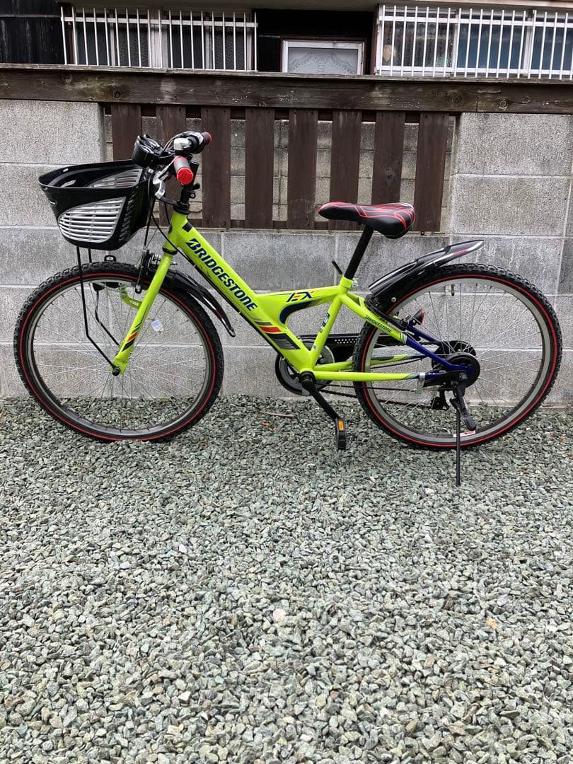 BRIDGESTONE キッズバイク 蛍光グリーン 松山市近郊で手渡し希望