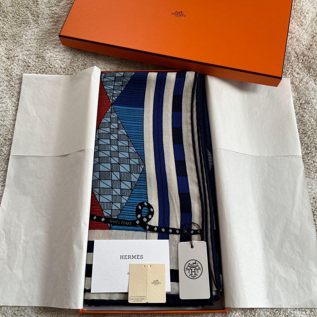 【タグ付未使用品】【HERMES 】 カレジェアン140 パッチワークの馬