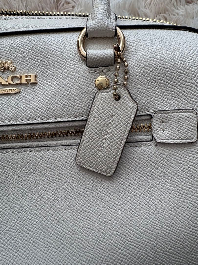 COACH ホワイト ハンドバッグ　ショルダーバッグ