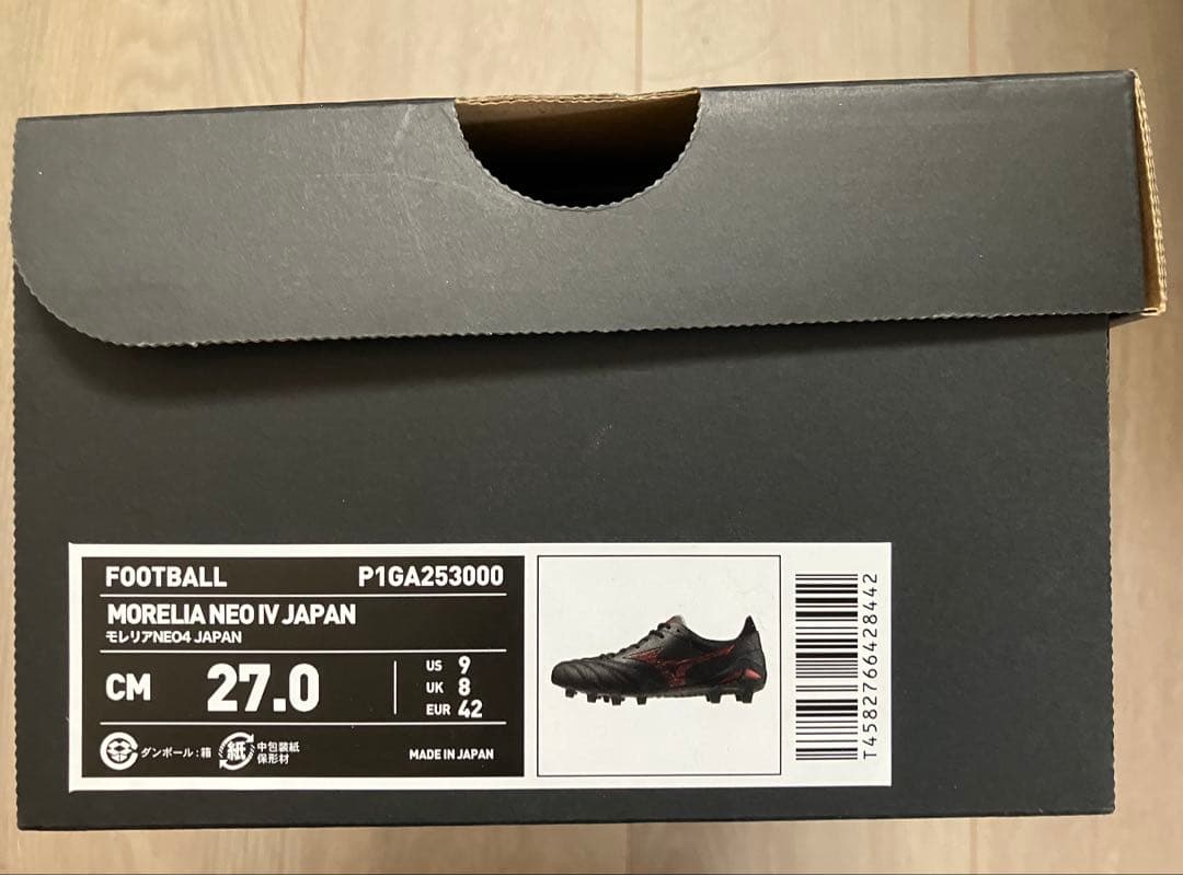 ミズノ サッカースパイク モレリア NEO 4 JAPAN 27.0限定カラー