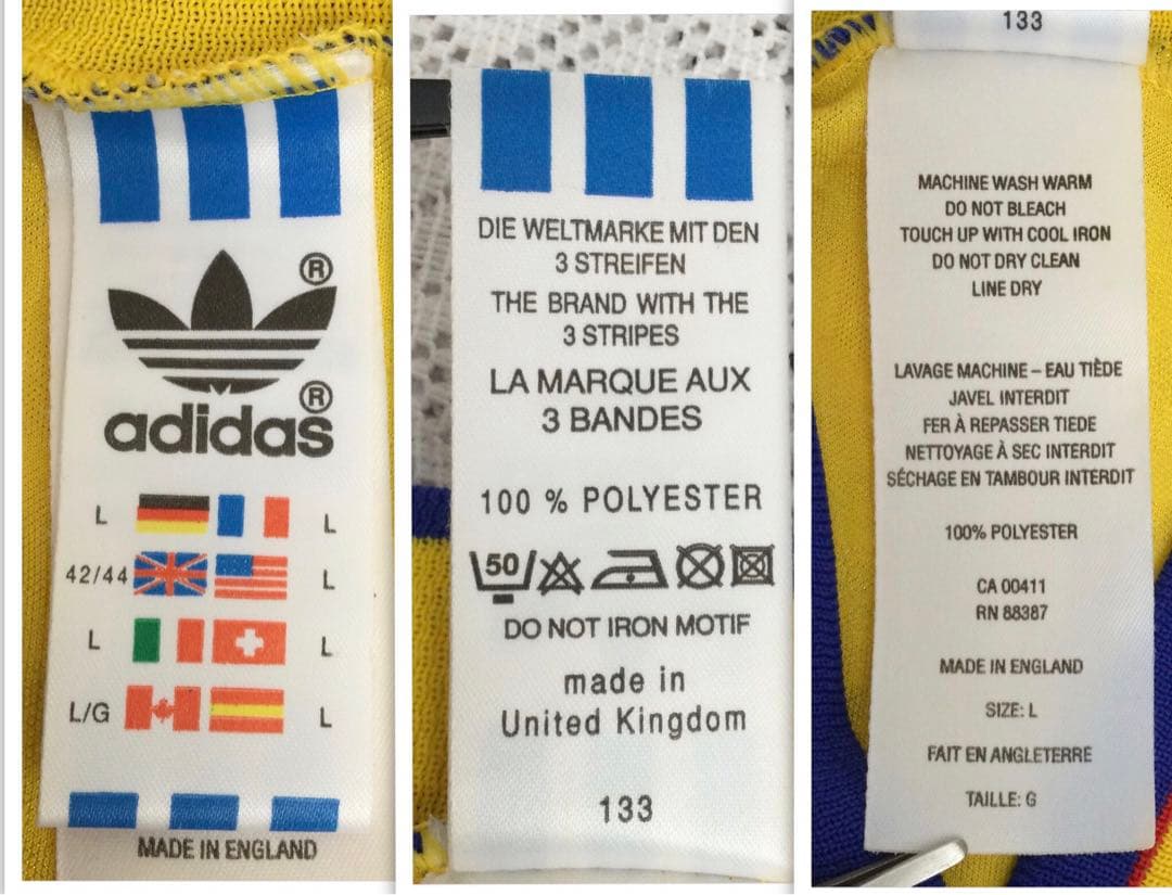 アディダス スウェーデン代表ユニフォーム L ‘94-‘96 イギリス製