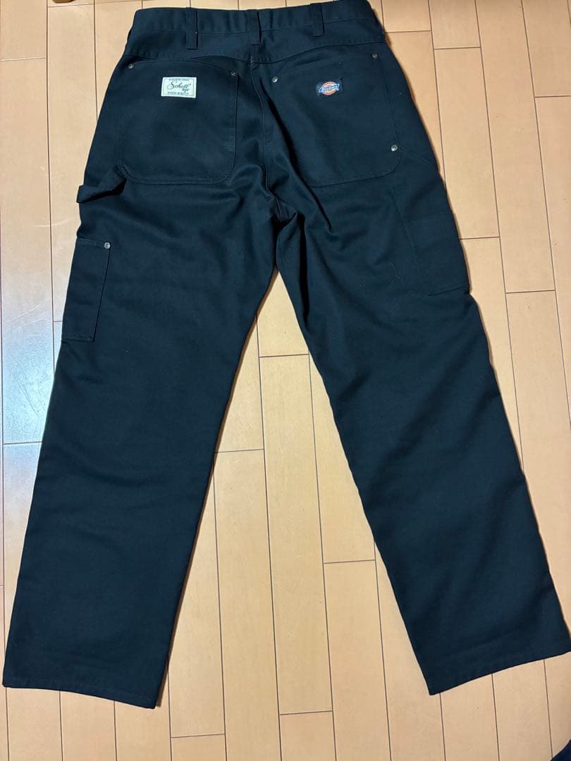 schott Dickies コラボ　ダブルニー　ワークパンツ　レザー　超希少