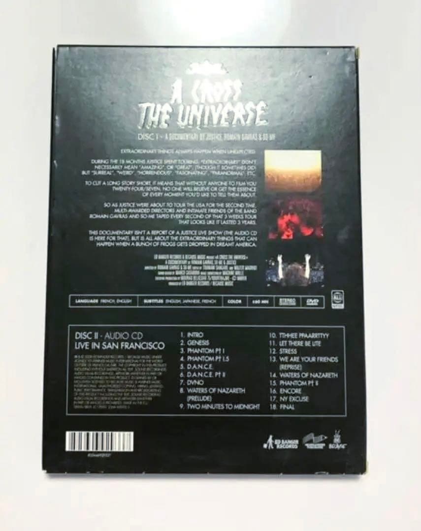 即日発送！JUSTICE A CROSS THE UNIVERSE DVD 2枚