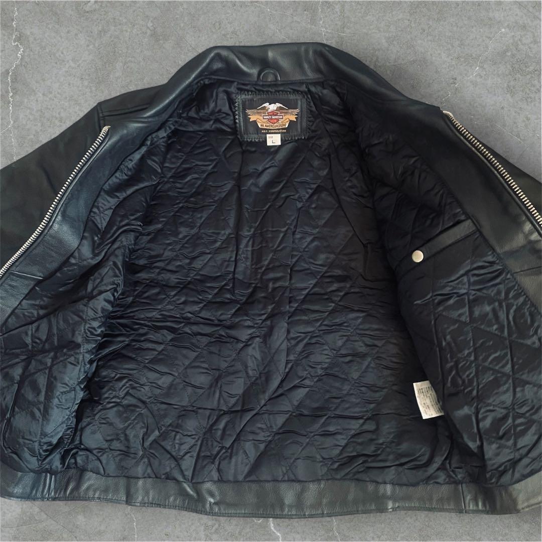 【美品】Harley-Davidson ハーレーダビッドソン レザージャケットL