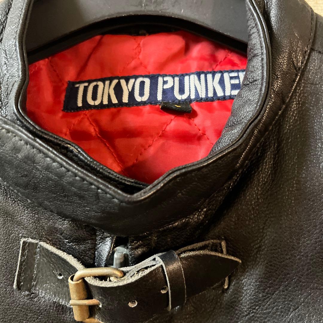 TOKYO PUNK ブラック シングルライダースジャケット