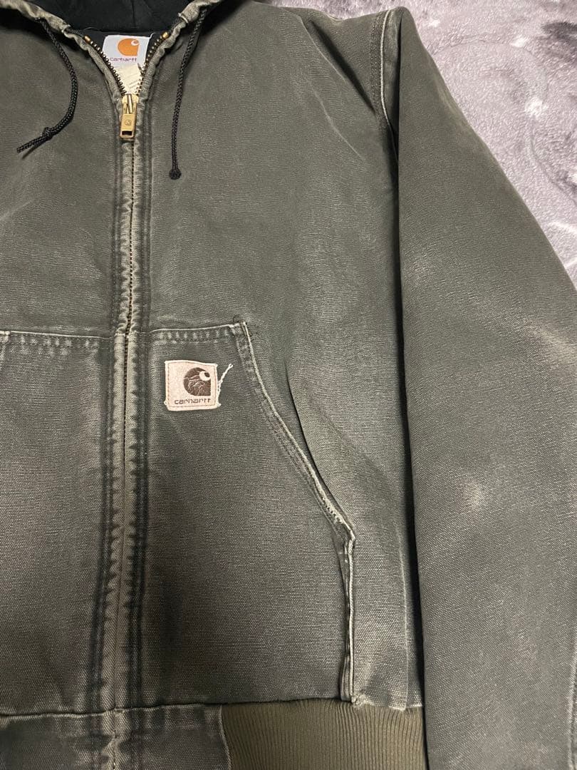 【USA製】Carhartt アクティブジャケット　J58MOS モスグリーン
