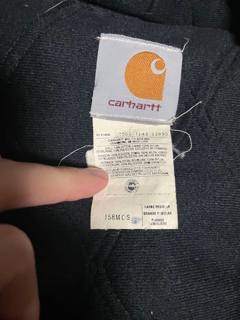 【USA製】Carhartt アクティブジャケット　J58MOS モスグリーン