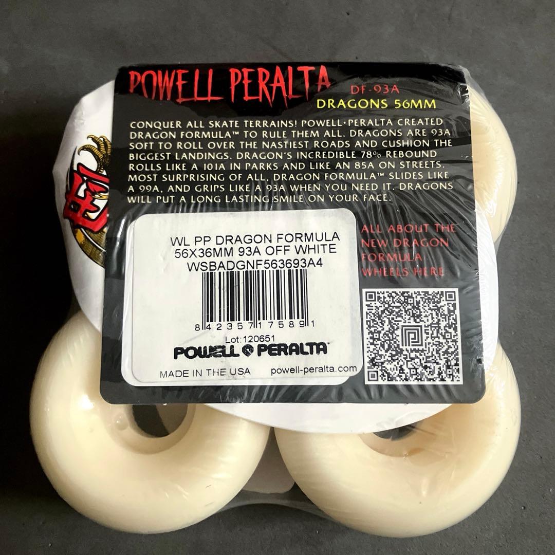 未使用【USA製】Powell Peralta ウィール　ドラゴン56×36mm