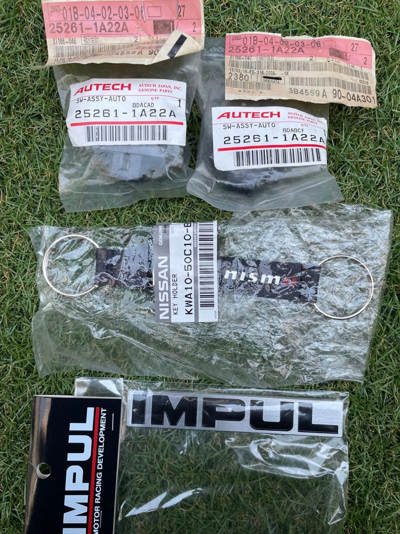 E52 エルグランド IMPUL スタータースイッチ&純正イルミスイッチ　セット