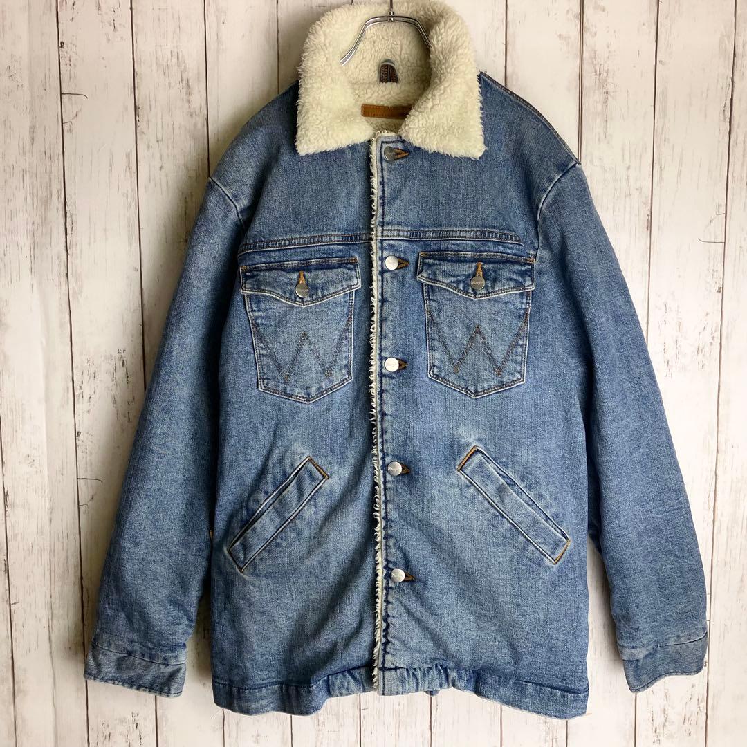 【美品】Wrangler デニムジャケット ボアランチ　ジャケット M