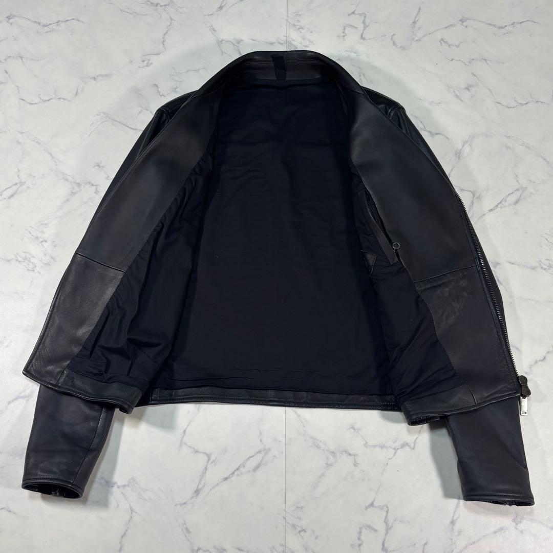 タリアトーレTAGLIATORE ラムレザー ダブルライダースジャケット 50