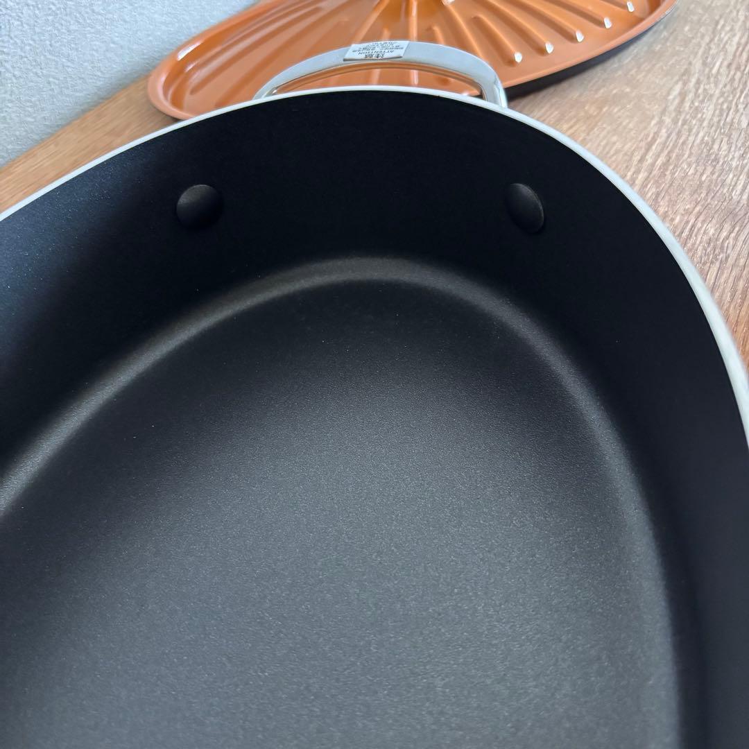 未使用✴︎ マイヤー フレンチクックウェア 両手鍋 オーバル 28㎝
