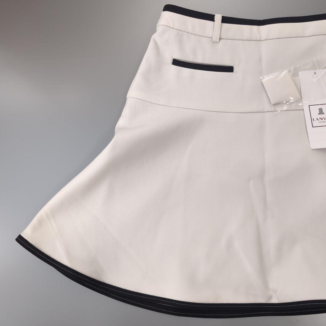 定価3.3万円【40サイズ】LANVIN ホワイト フレアスカート
