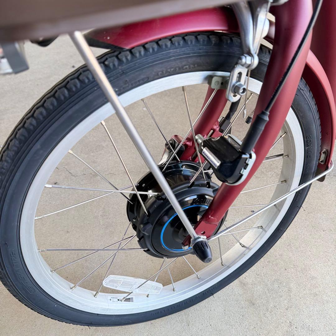 ブリヂストン ラクットワゴン ルビーレッド 電動アシスト自転車 送料込み