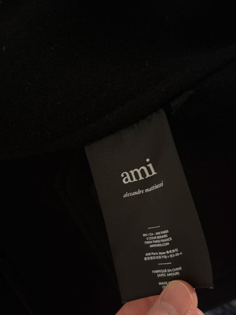 ami paris ブラックボタン付きジャケット