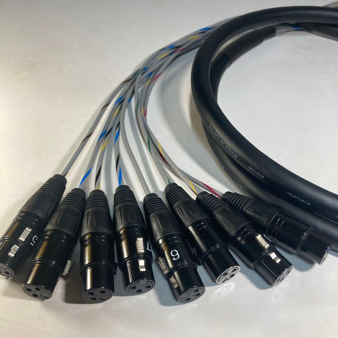 CANARE キャノンスネークケーブル（８ch）新品