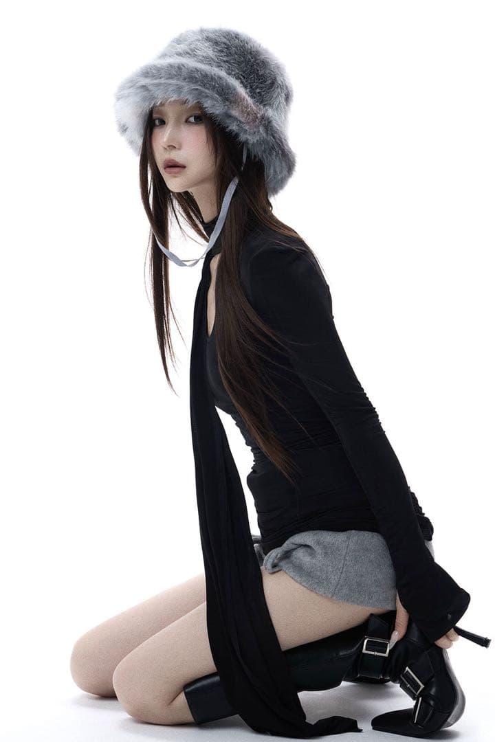 トップス theredthread S asymmetric drape top
