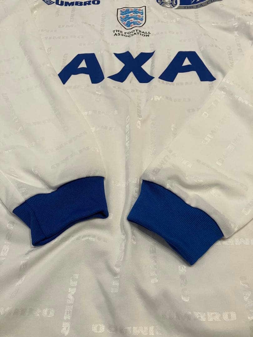 UMBRO イングランド代表 AXA FAカップ 長袖ユニフォーム 白