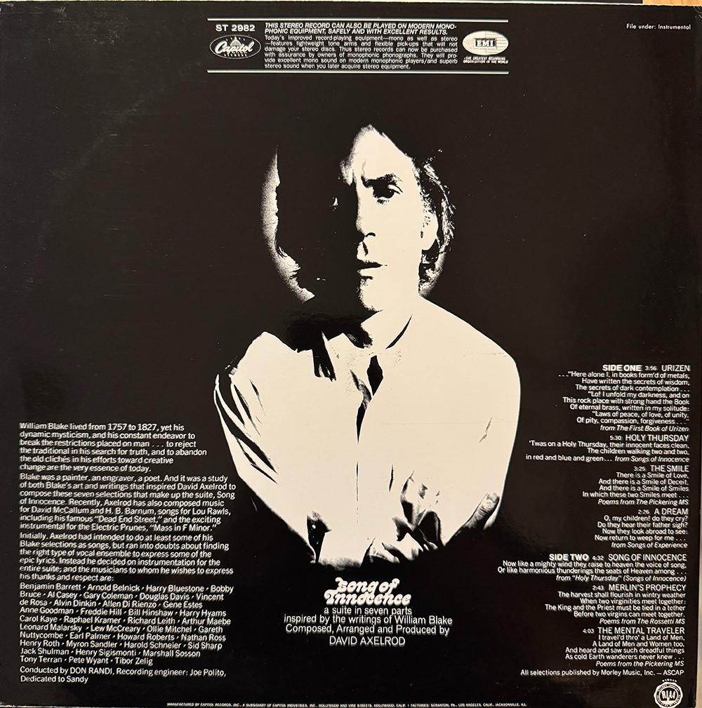 洋楽 David Axelrod / Song Of Innocence