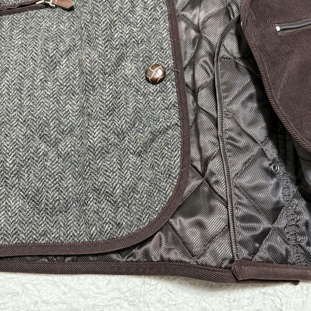 BARRAGE FOR MEN’S MOON ミドルコート ヘリンボーン LL