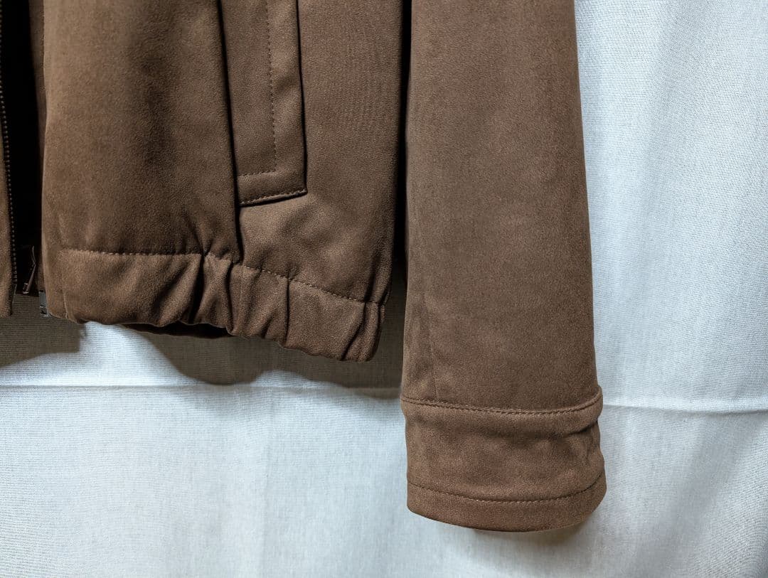 完売品　WYM GRAIN FAUX SUEDE ZIP BLOUSON