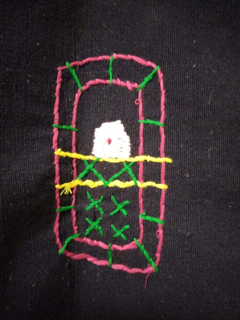エスニック　パーカー　ナカ族パーカー　手刺繍　男女共用　新品　タイ製5