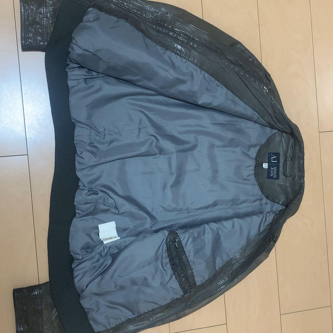 Armani Jeans レザージャケット ダークブラウン アルマーニ y2k