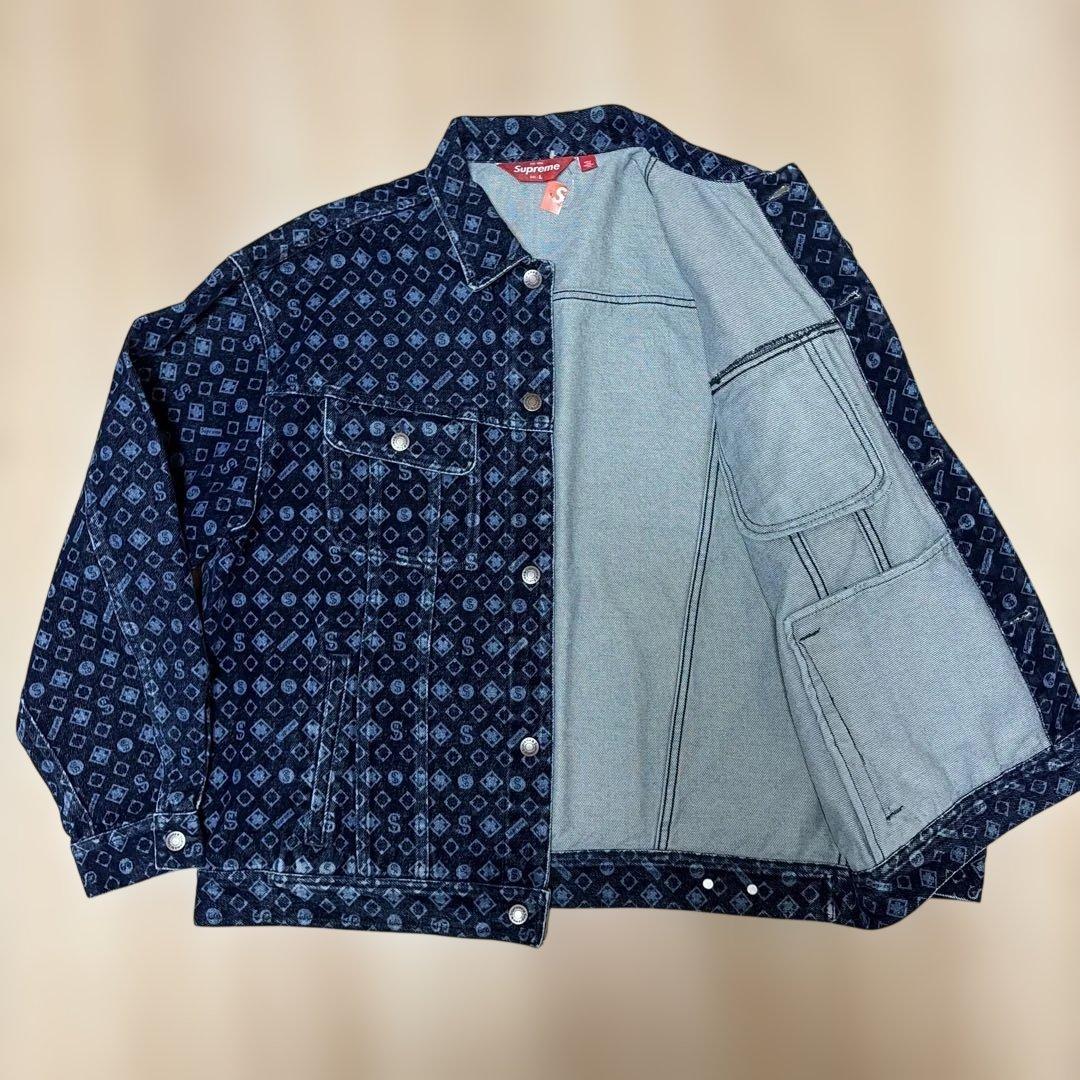 ジャケット・アウター Supreme Flocked Denim Trucker Jacket