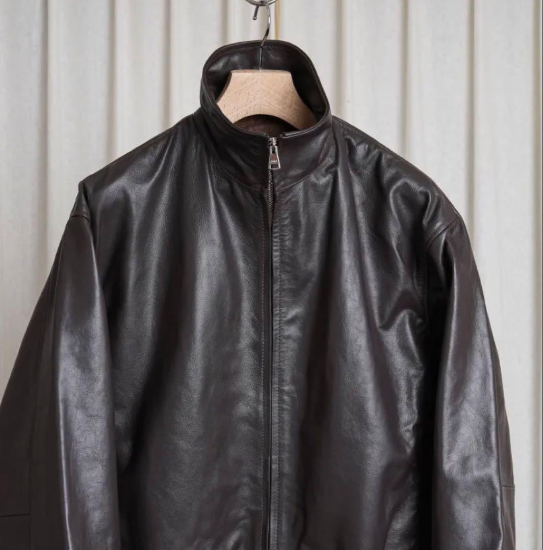 新品 YOKE Carf Leather Truck Jacket ブラウン　1