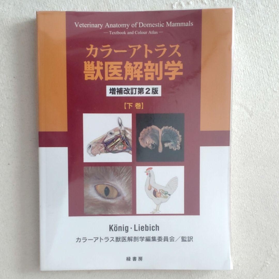カラーアトラス獣医解剖学 上下巻セット