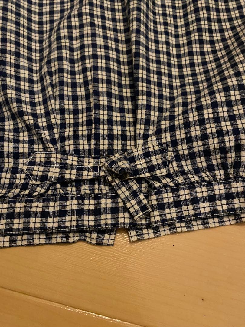 WAREHOUSE Indigo Check ラウンドカラー ブルゾン　2166