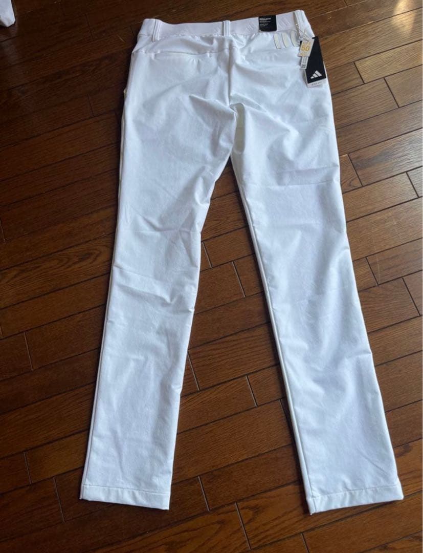 新品　アディダス　ゴルフ　L 白　STRETCH 撥水 パンツ 秋冬モデル