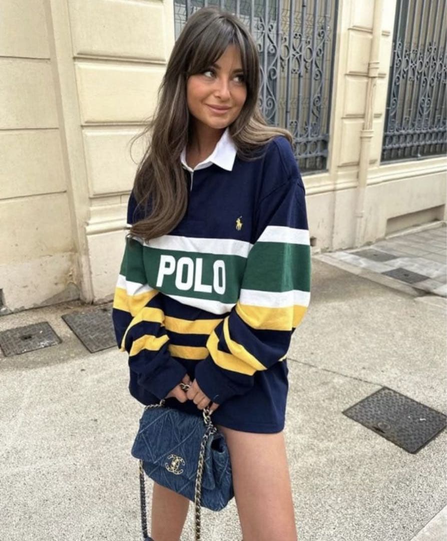 レア　Polo Ralph Lauren マルチボーダー　ラガーシャツ