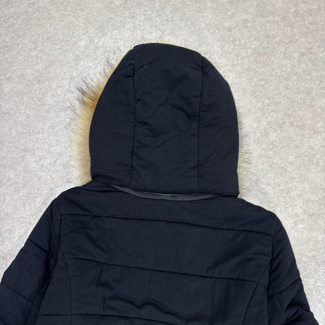 BURBERRY BLUE LABEL リバーシブル ファー 中綿ジャケット
