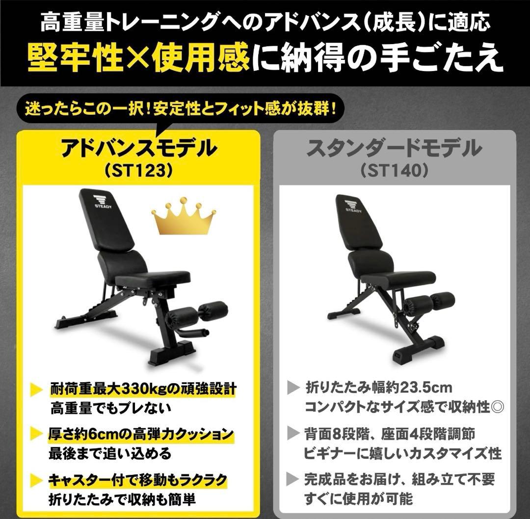 STEADY トレーニングベンチ アドバンスモデル(ST123)