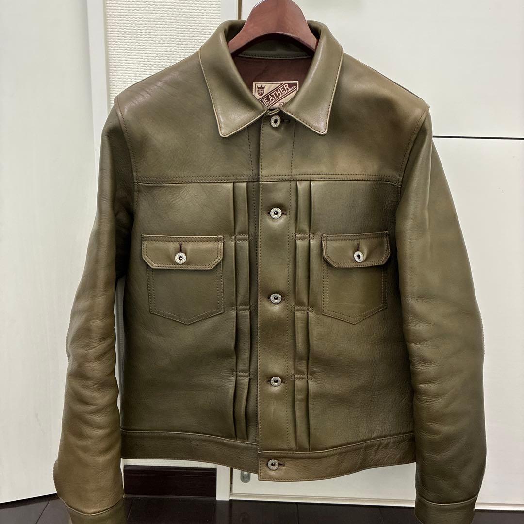 限界価格y2leather ワイツーレザー　エコホース　2nd オリーブ