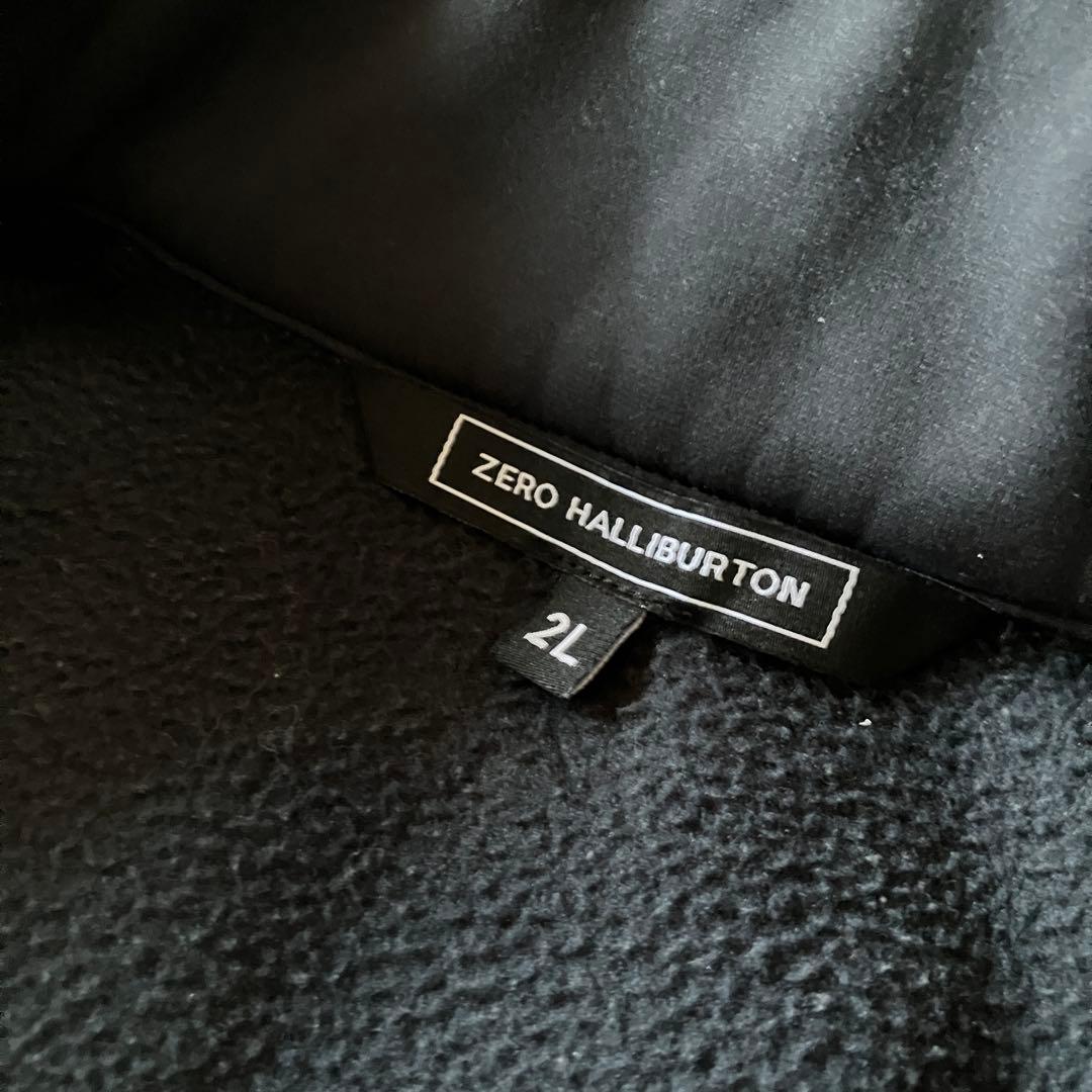 ゼロハリバートン ジップジャケット フリース ダークグレー メンズ 2L（XL）