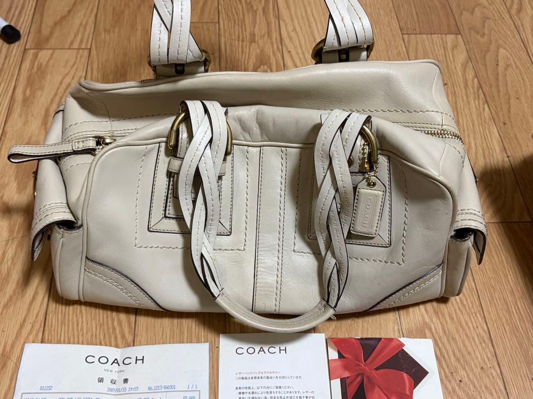 COACH コーチ シグネチャー10048 ミアサッチェル プレーデットレーザー