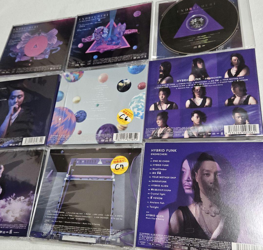 ENDRECHERI CD9枚 まとめ売り 堂本剛 NARALIEN おまけあり