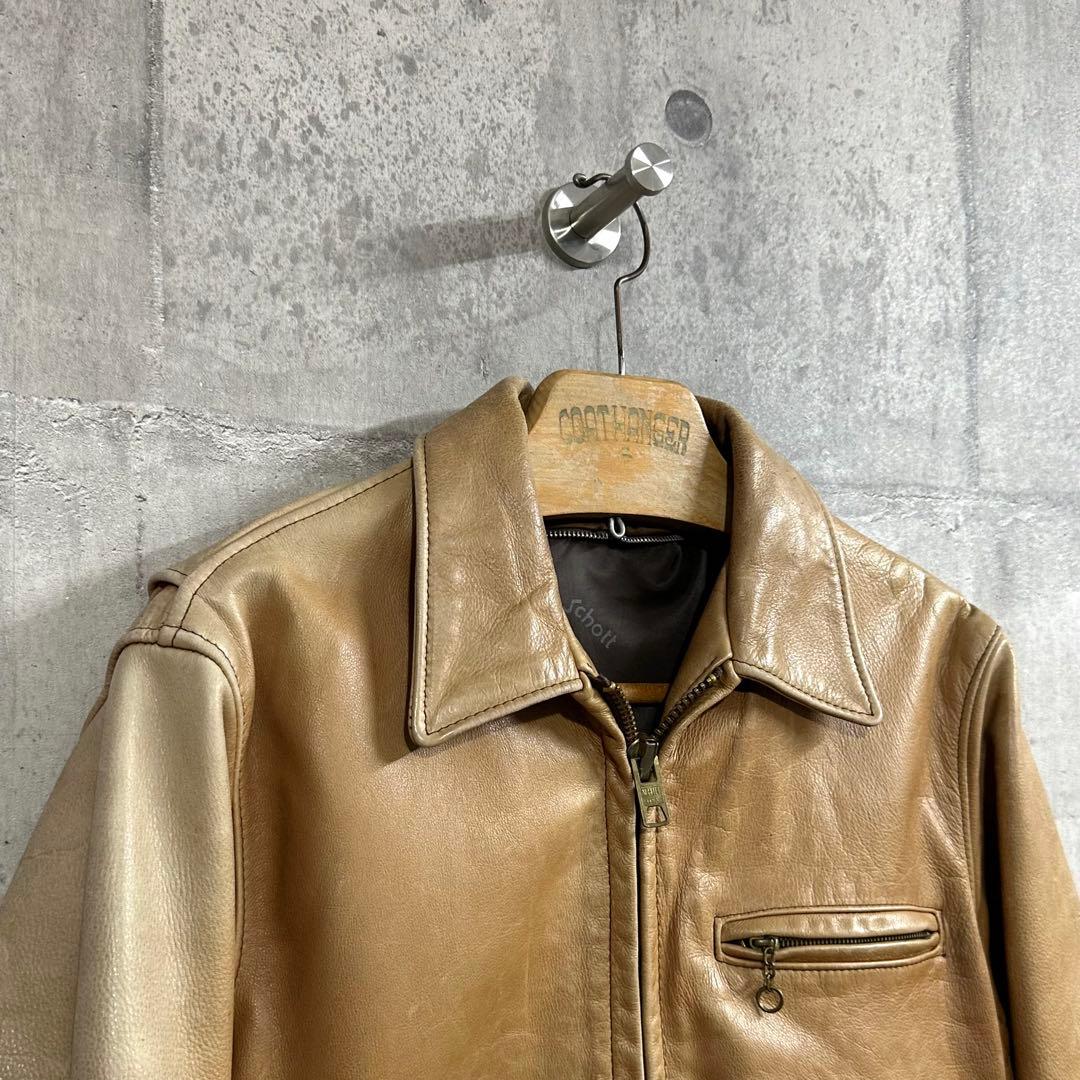 ル*ん様 70s Schott シングルライダース 本革ジャケット USA製 ヴ