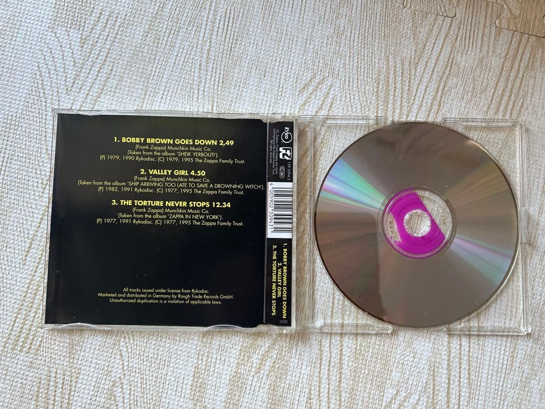 FRANK ZAPPA 輸入盤 CDシングル　5枚セット