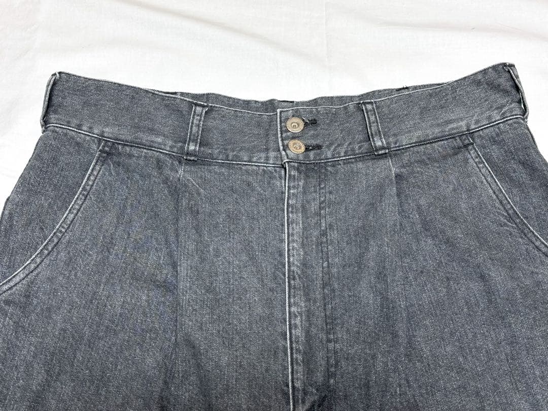 COMME des GARCONS HOMMEストーンウォッシュブラックデニムM