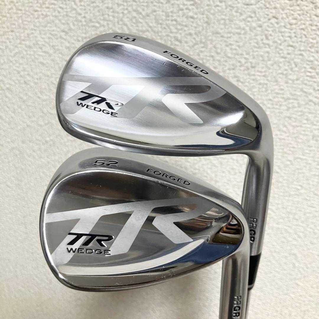 【良品】グリップ新品/PRGR TR WEDGE プロギア ウェッジ52°58°